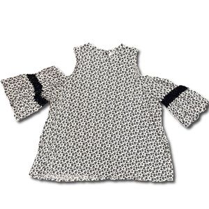 Cold Shoulder Floral Top